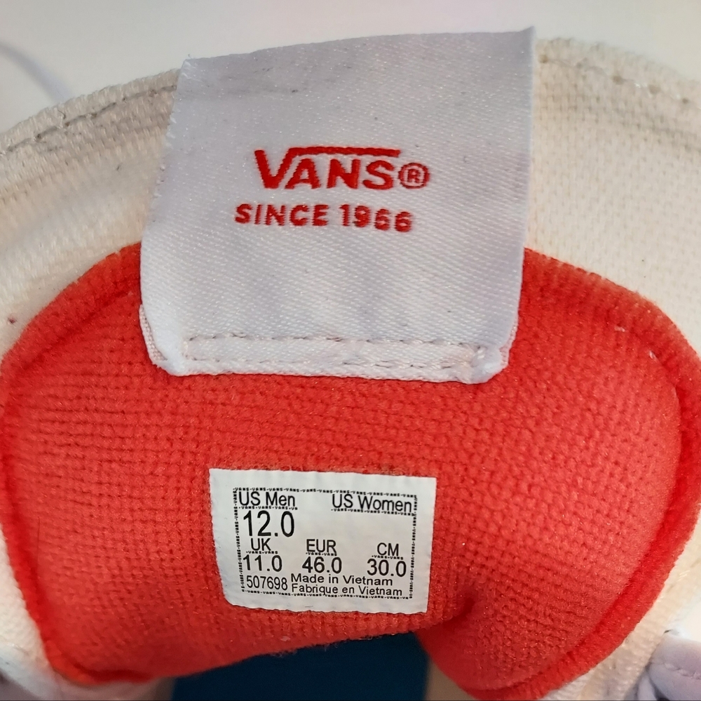 Vans MOCA High Top Lace Up Sneakers Sz 12 NWOB - Picture 9 of 12